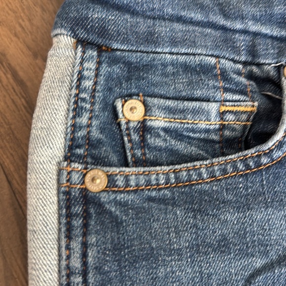 7 For All Mankind two tone raw hem jeans - Picture 4 of 5